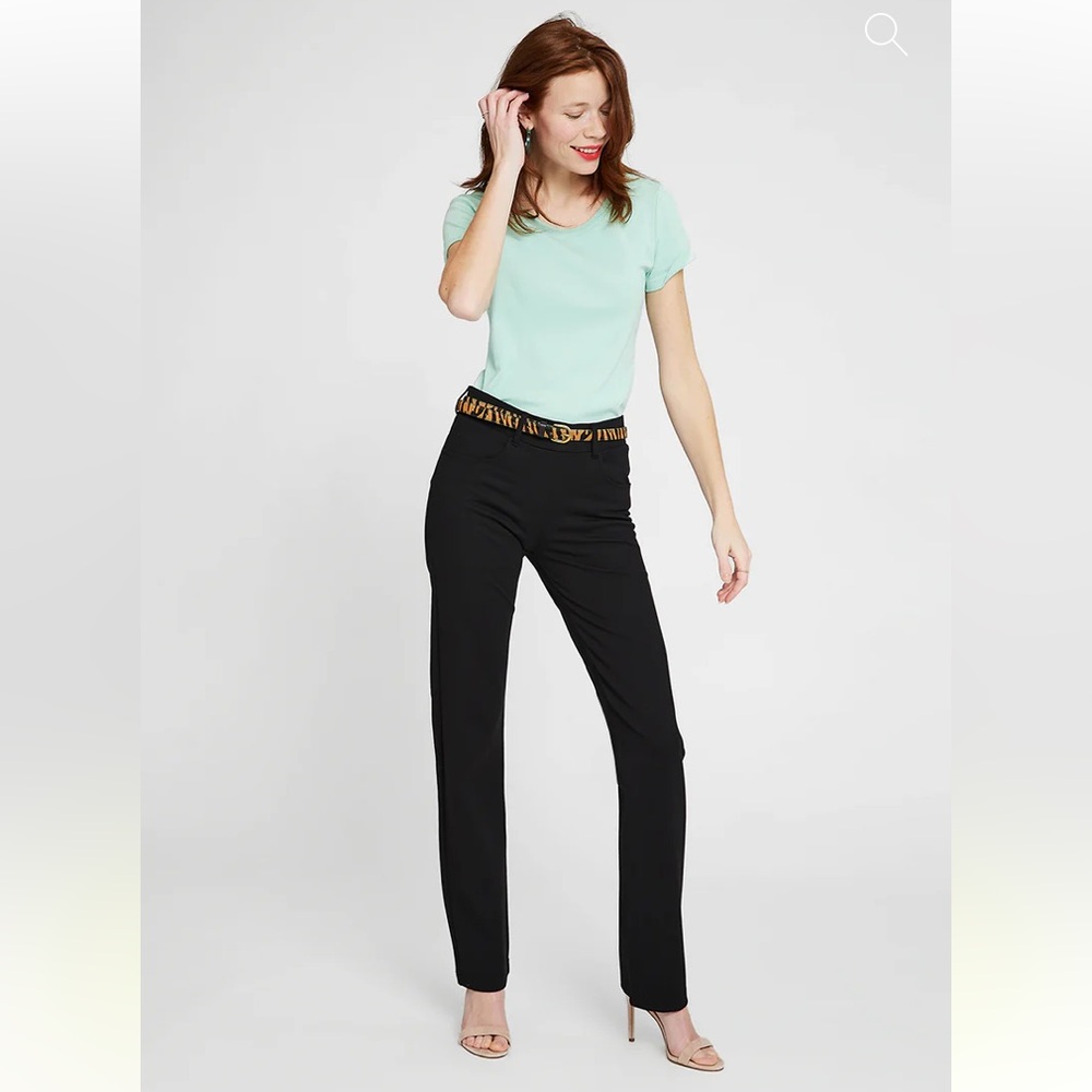 Betabrand Women’s Pull-on 7-Pocket Straight Leg Dress Pant / Yoga Pant